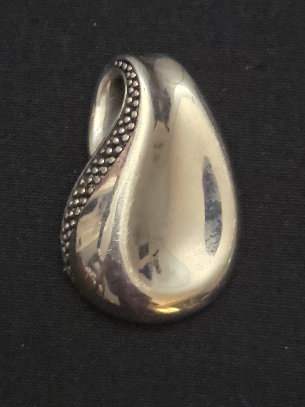 Michael Dawkins Sterling Pebble Petal Pendant